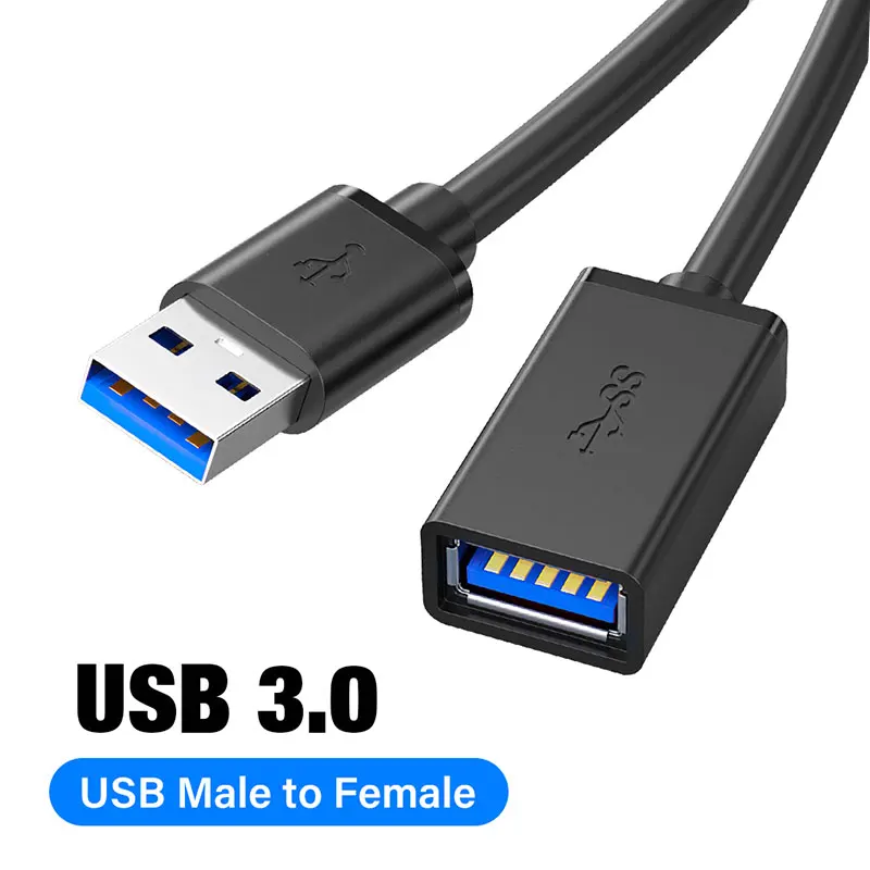 USB Extension Cable Type A Male to Female USB 3.0 Extender for Smart Laptop PC TV Xbox One SSD Fast Speed Cable 0.5m 1m 2m 3m 5m
