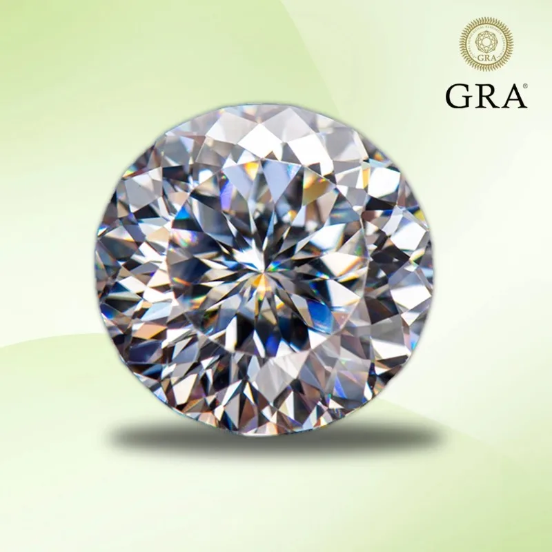 Moissanite Diamond 100 Faceed Cut D Color VVS1 Lab Grown Gemstone for Advanced Jewelry Rings Earrings Making with GRA Report