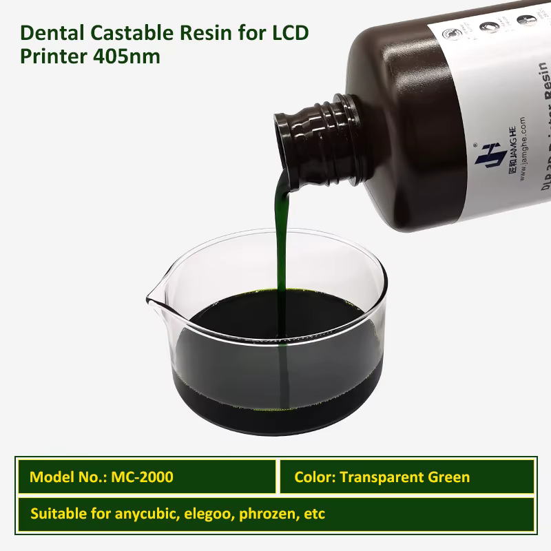 Dental Cast Resin High Precision 405nm UV Resin for DLP LCD SLA 3D Printers 500g/1000g