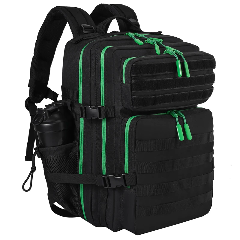 Black Green zip