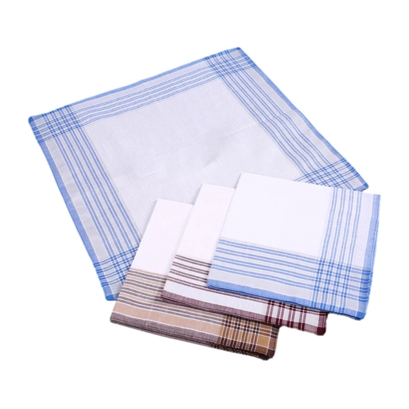40x40CM Cotton Handkerchief Towel for Adult Big Square Bandanas Multiple Use Face Towel Men Sweat Wipe Cloth 40x40cm
