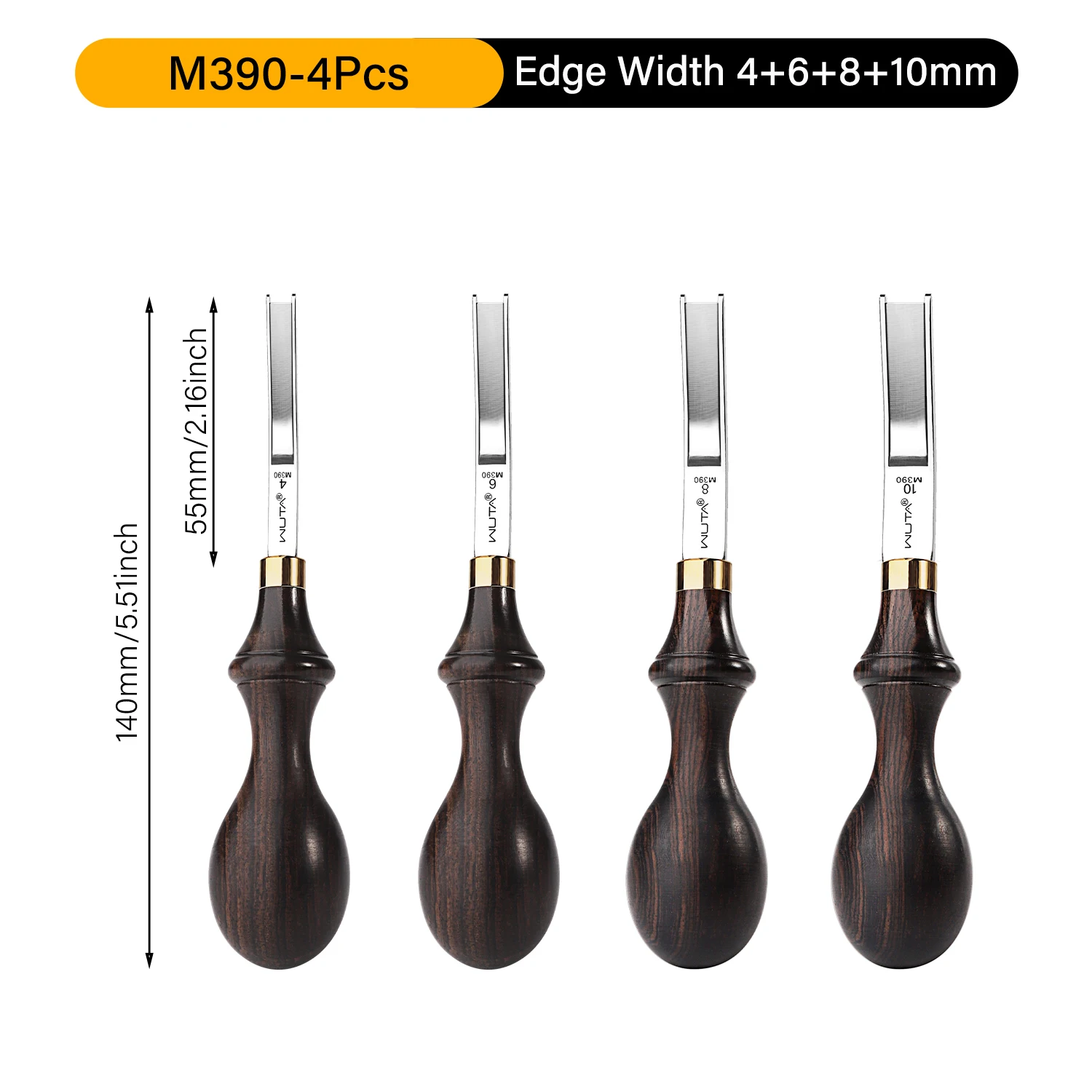 M390 steel 4size set