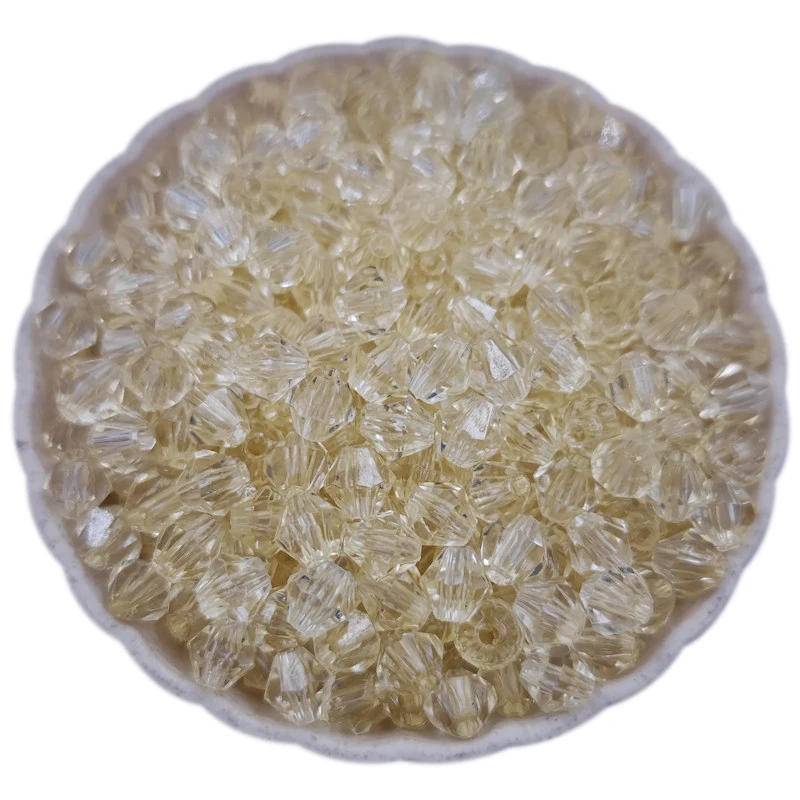 300Pcs 4/5/6/8mm Acrylic Diamond Transparent Loose Beads Jewelry Making Wholesale Candy Color Necklace Bracelet