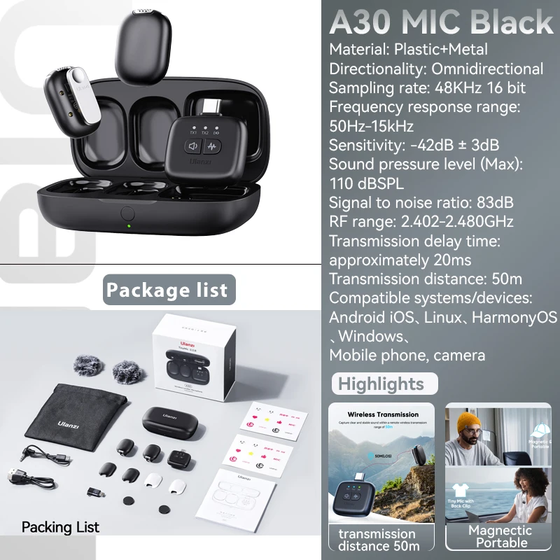 A30 MIC Black