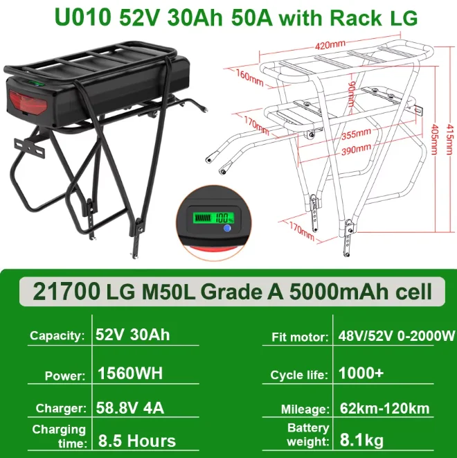 52V30Ah LG  Rack