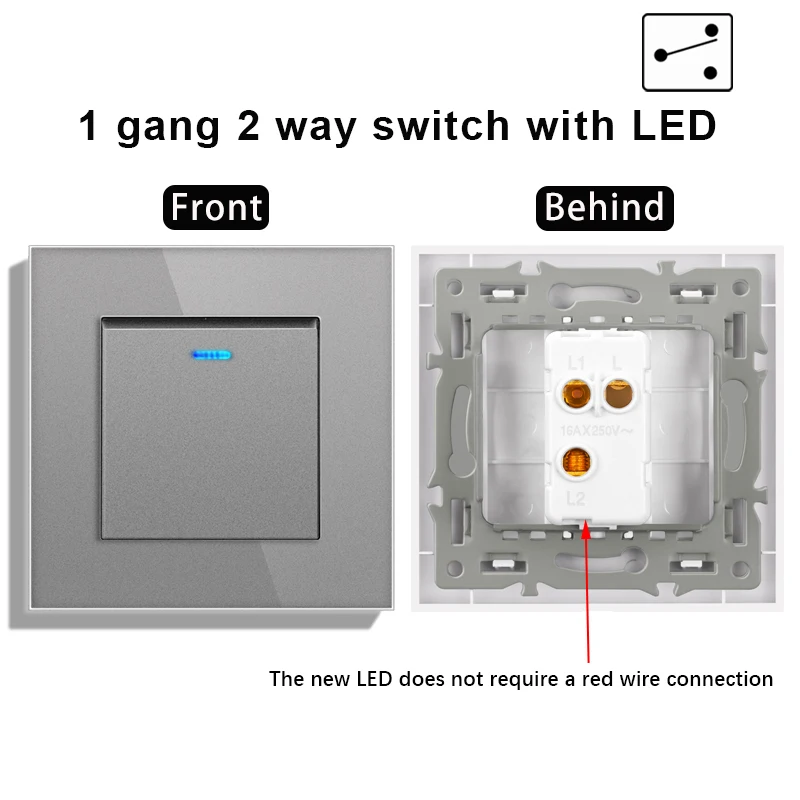 1 gang 2 way LED