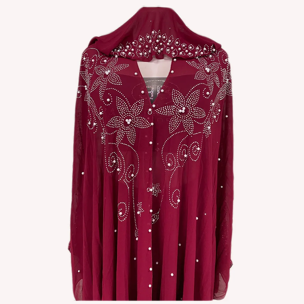 Abaya Dubai Muslim Kaftan Abaya Dress Hijab Dress Kimono Women Dubai Chiffon Hooded Dress Islamic Clothing