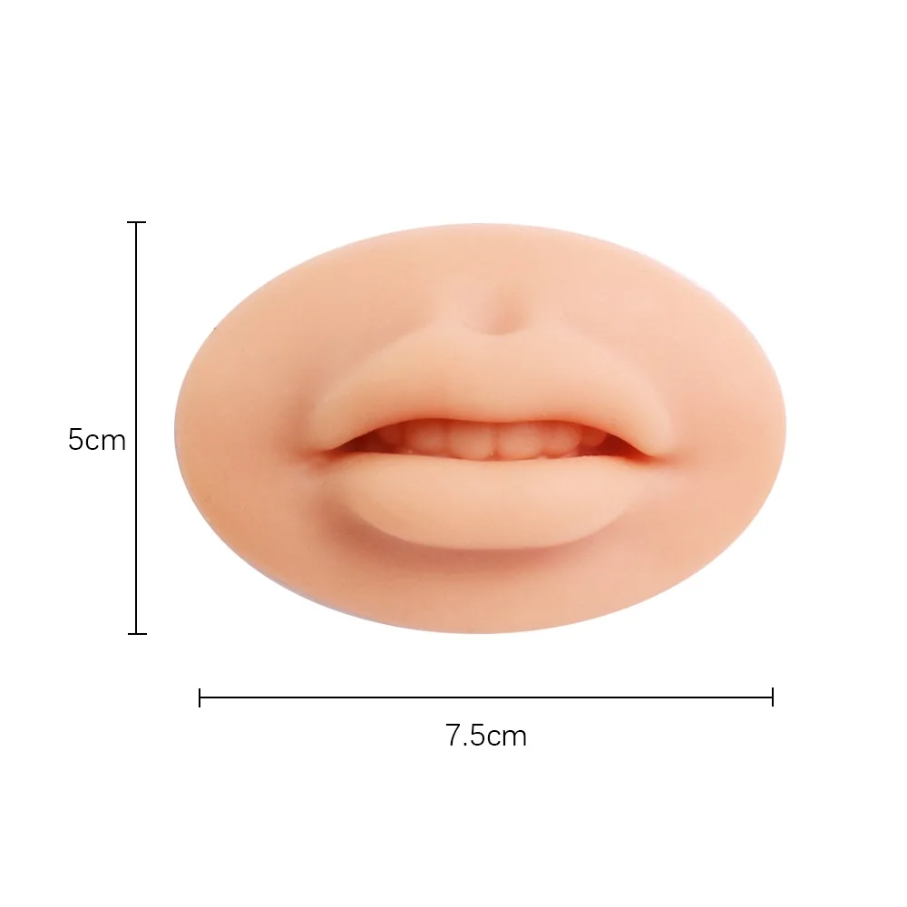 1pc Silicone Ear Nose Mouth Tongue Model Tattoo Practice Piercing Tools Earring Ear Stud Body Jewelry Display Tattoo Accessories
