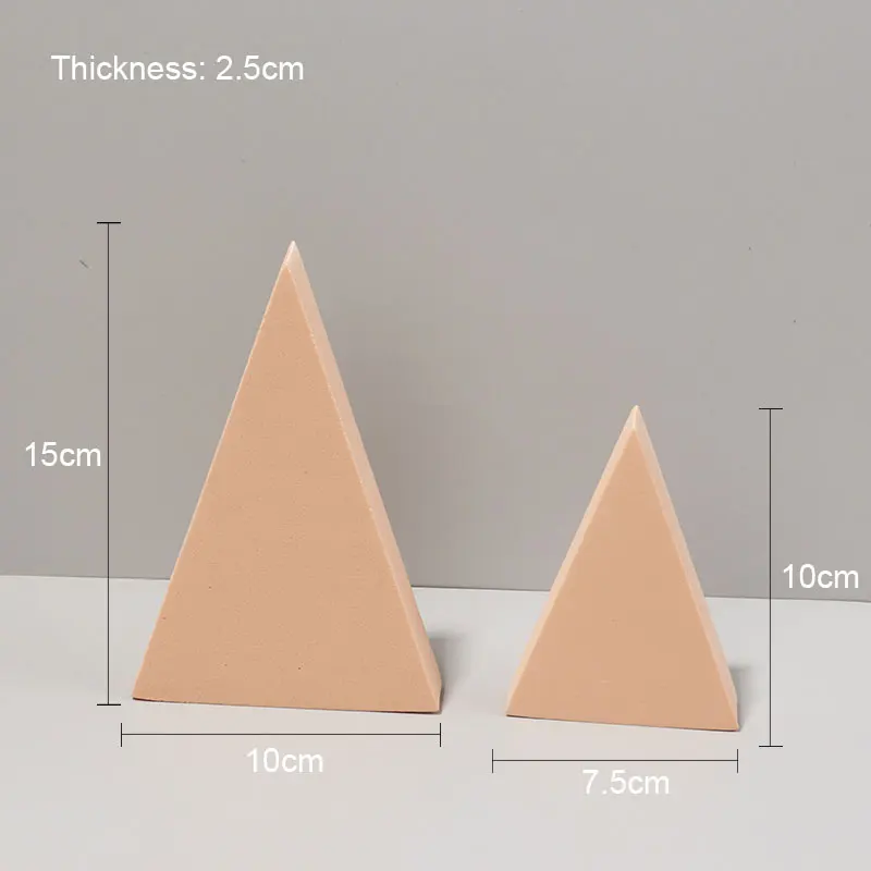 Beige triangle 2 pcs