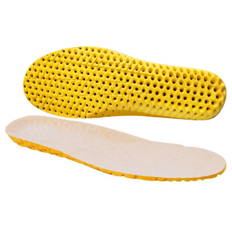 2PCS Orthopedic Memory Foam Sport Insoles Soft Massage Breathable Sweat-Absorbent Unisex Feet Care Shoe Pad Heel Cushion