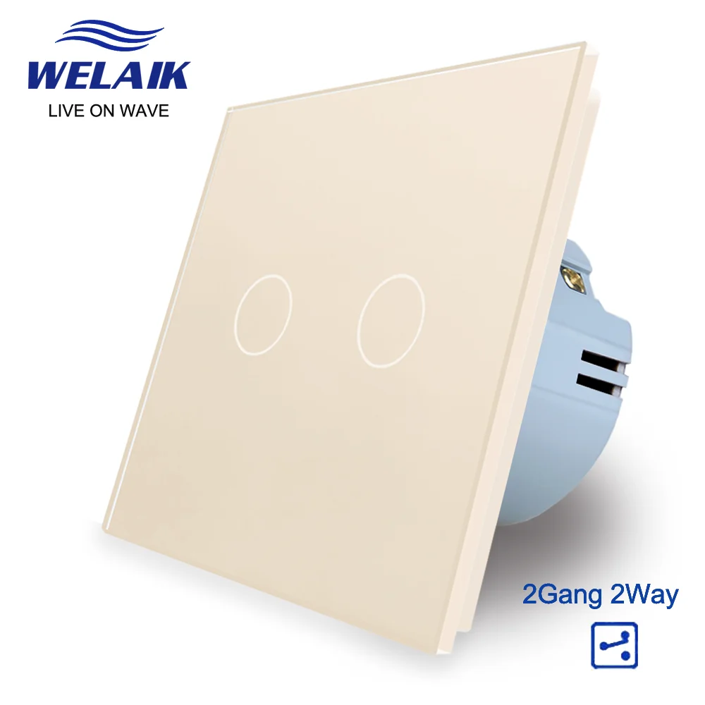 2Gang 2Way Ivory 1PC