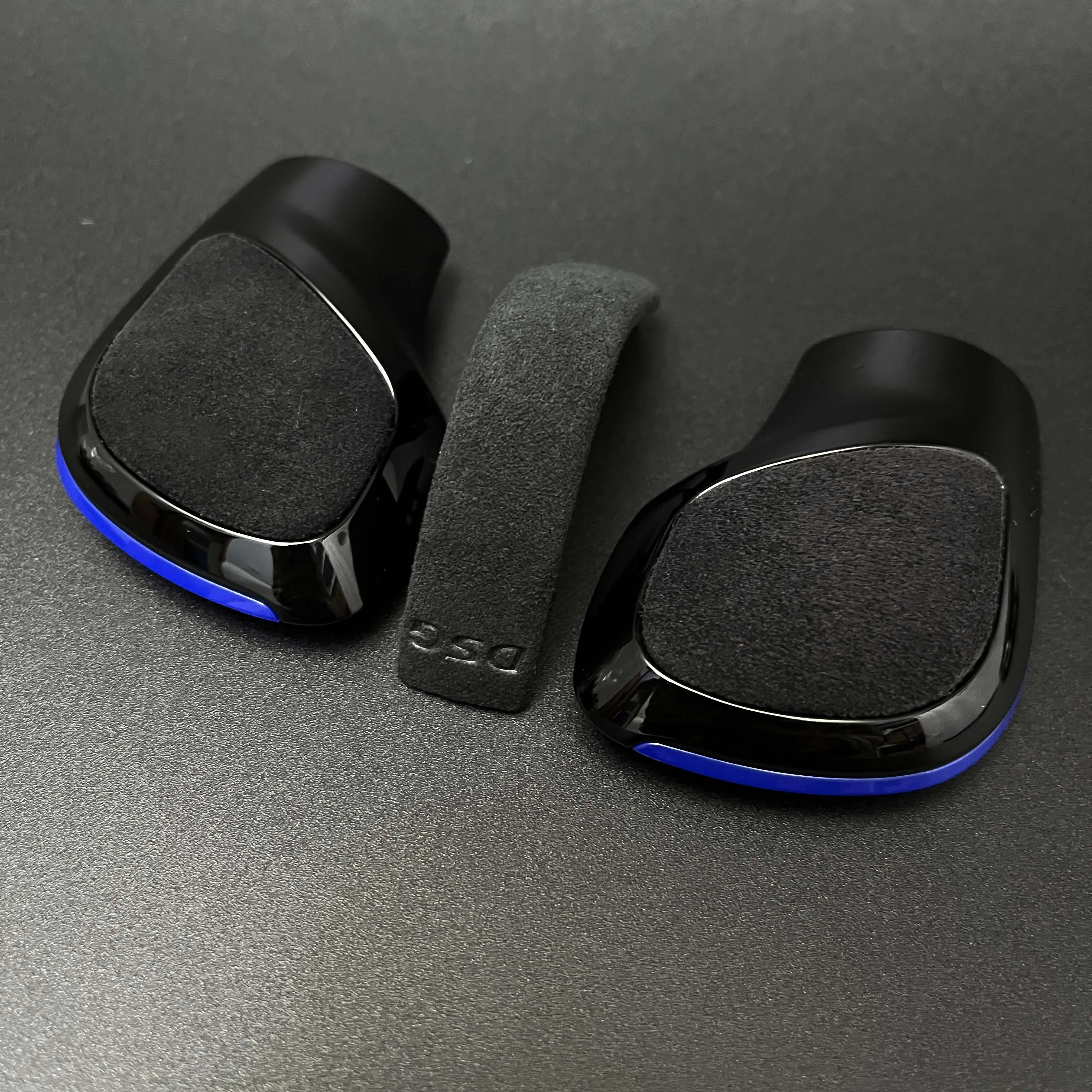 3PCS Blue Suede