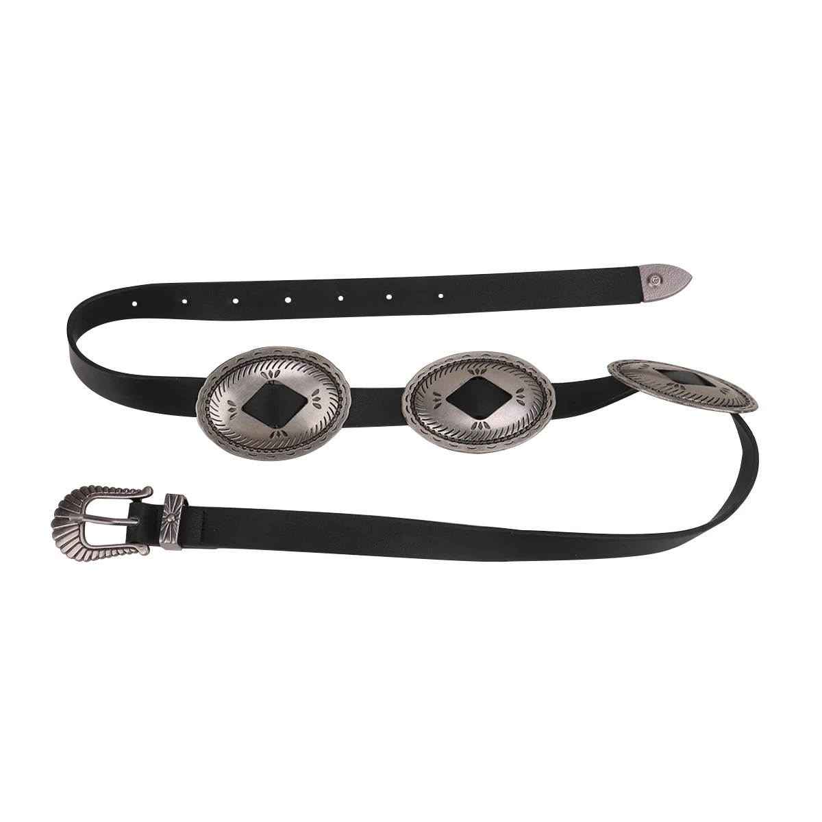 Ladies's Punk Heavy Metal Belts For Women Cowgirl Retro Waist Decorate Cummerbund Adjustable Pin buckle on clothing accessories