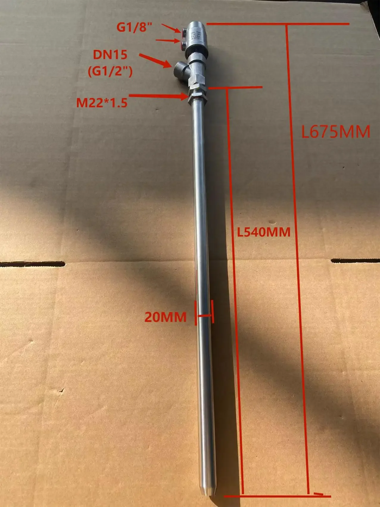 DN15 20MM L540MM