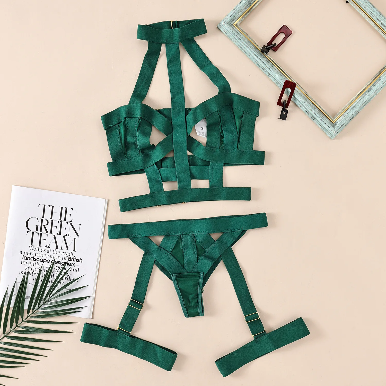 Toucheart Sexy Underwear Set For Women Ladies Straps Backless Halter Corset Underwear Solid Erotic Sensual Bra Briefs Suits New