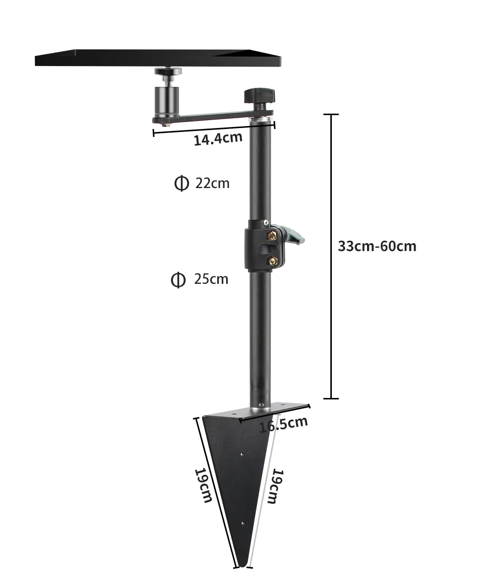 triangle with tray