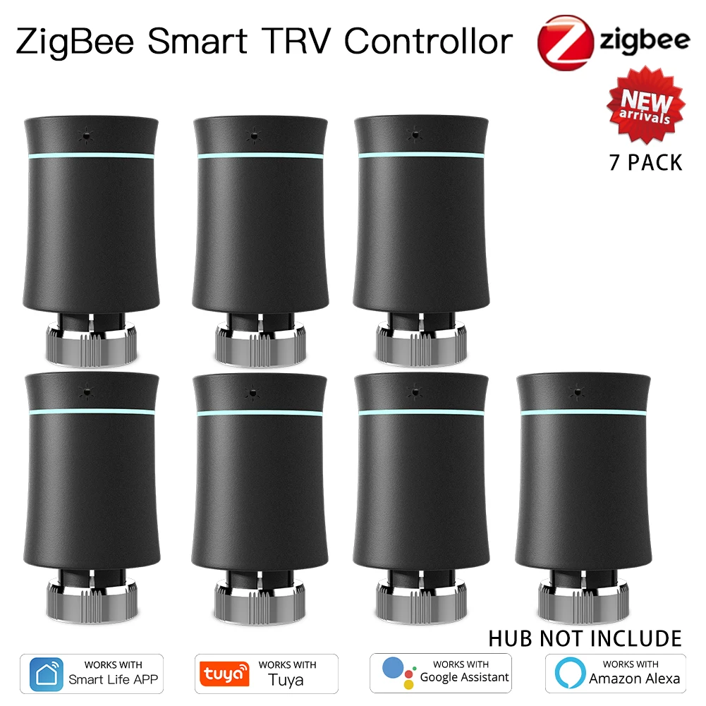 7PCS Black Valve