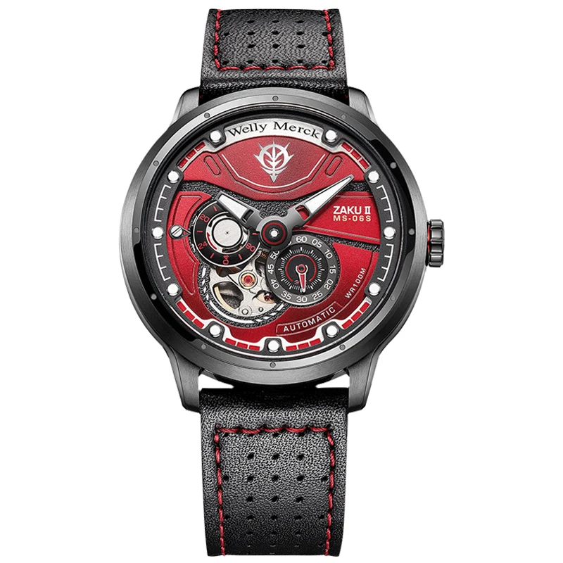 RED-LEATHER STRAP