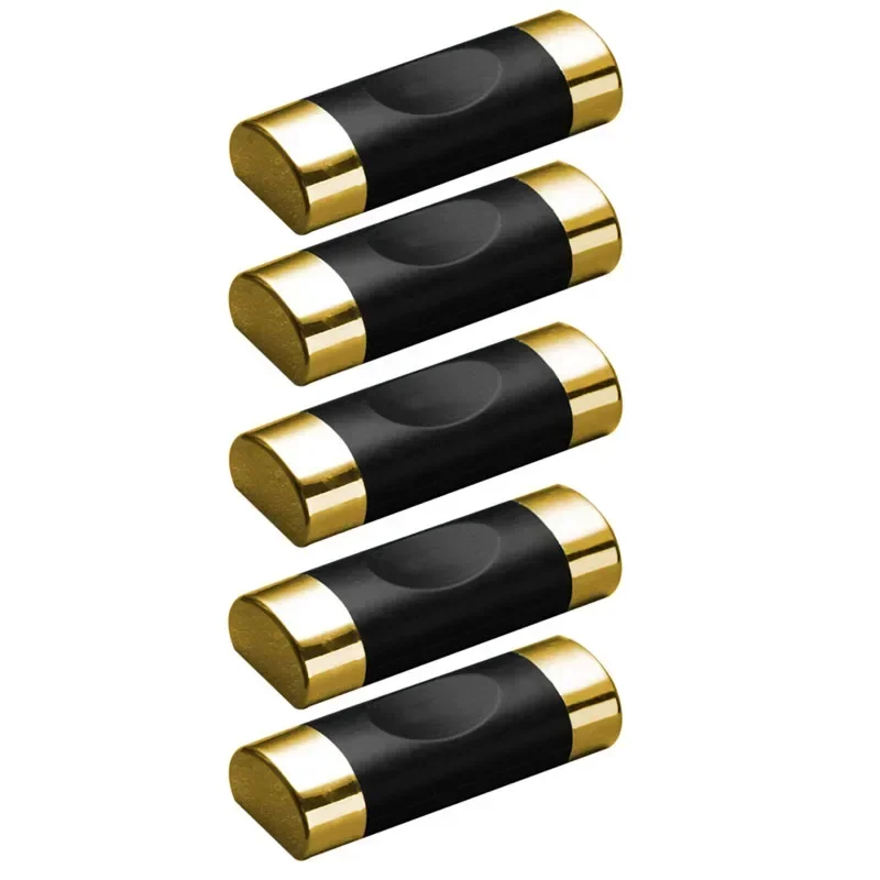 5pcs black gold
