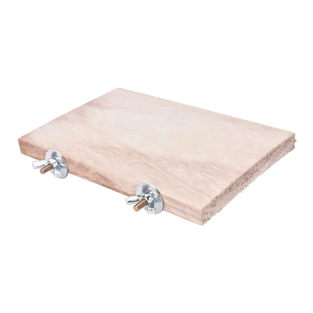Parrot Bird Wood Perch Stand Platform Rectangle Fan-shaped Shelf Stand Board For Cockatiel Hamster Gerbil Rat Budgie Parakeet