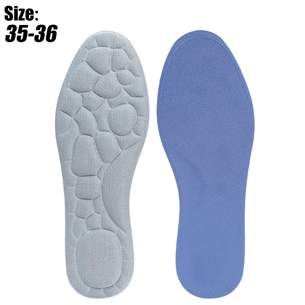 Soft 5D Massage Memory Foam Insoles for Women Men Sport Running Shoes Sole Breathable Cushion Shoe Pads Feet Orthopedic Insoles
