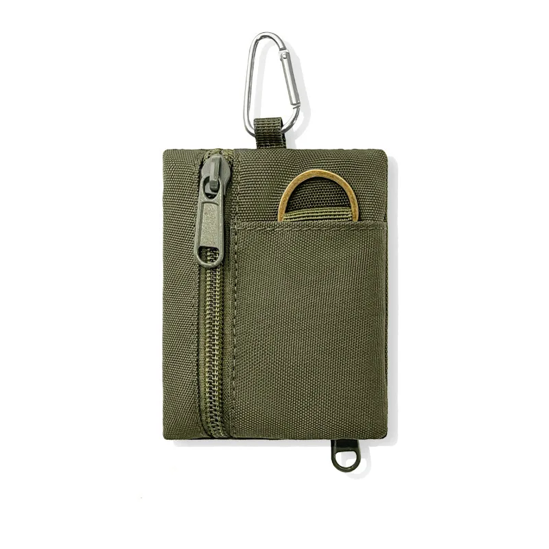 Oxford Cloth Key Bag Zipper Tactical Belt Bag Keychain Wallet Men Women Auto Car Key Holder For Keys Zipper Key Cover Coin Purse