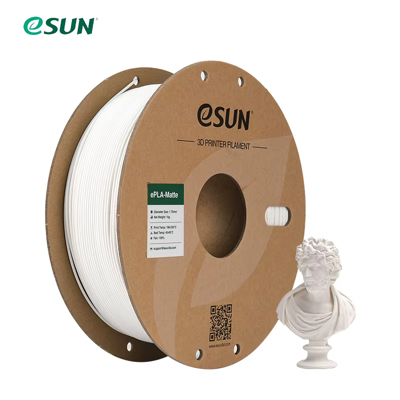 eSUN PLA Matte 3D Printer Filament 1.75mm Dimensional +/- 0.03mm 1KG (2.2 LBS) Spool 3D Printing Material For 3D Printers