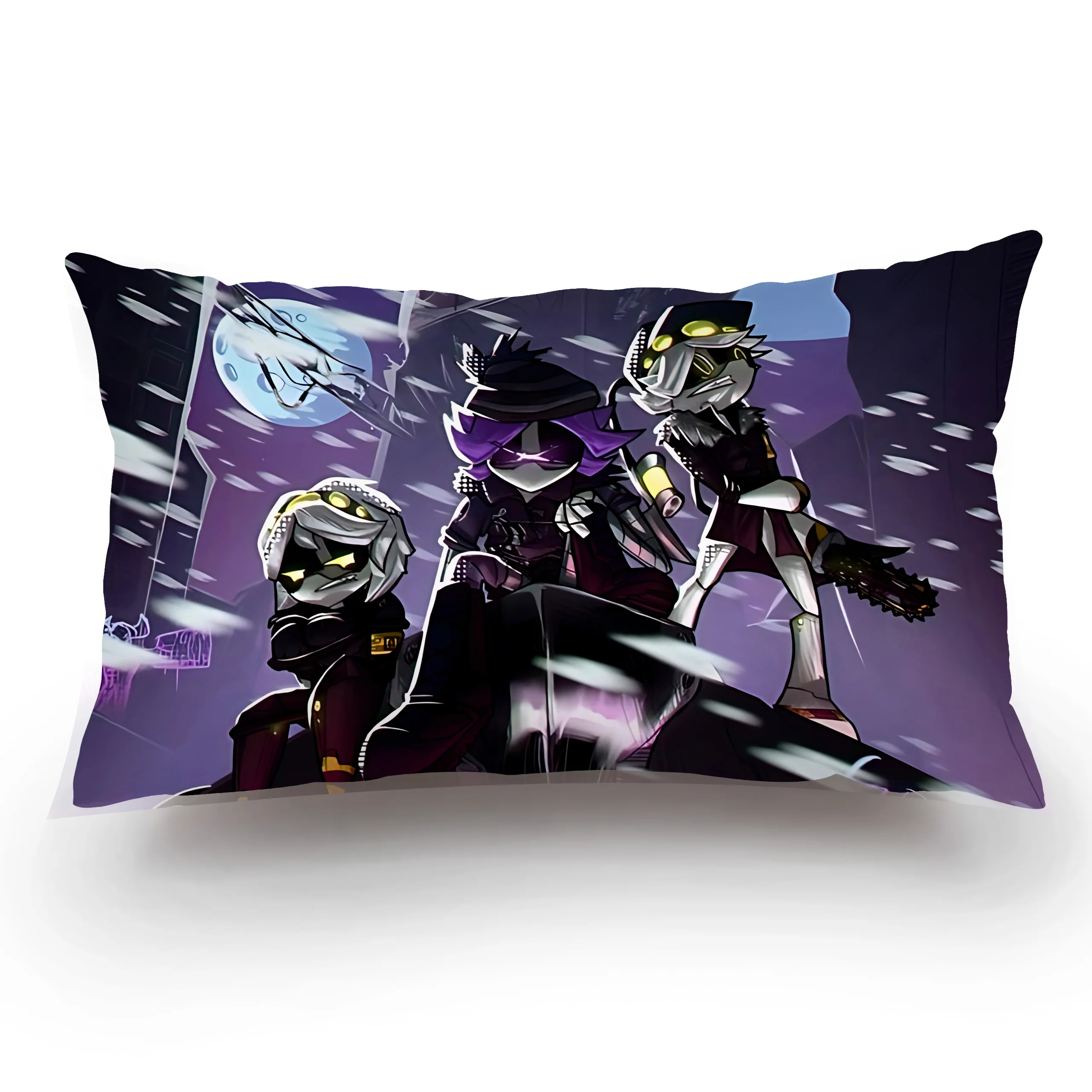 M-Murder D-Drones Pillow Covers Cartoon Sofa Decorative Home Double-sided Printing Short Plush Cute Cushion Cover