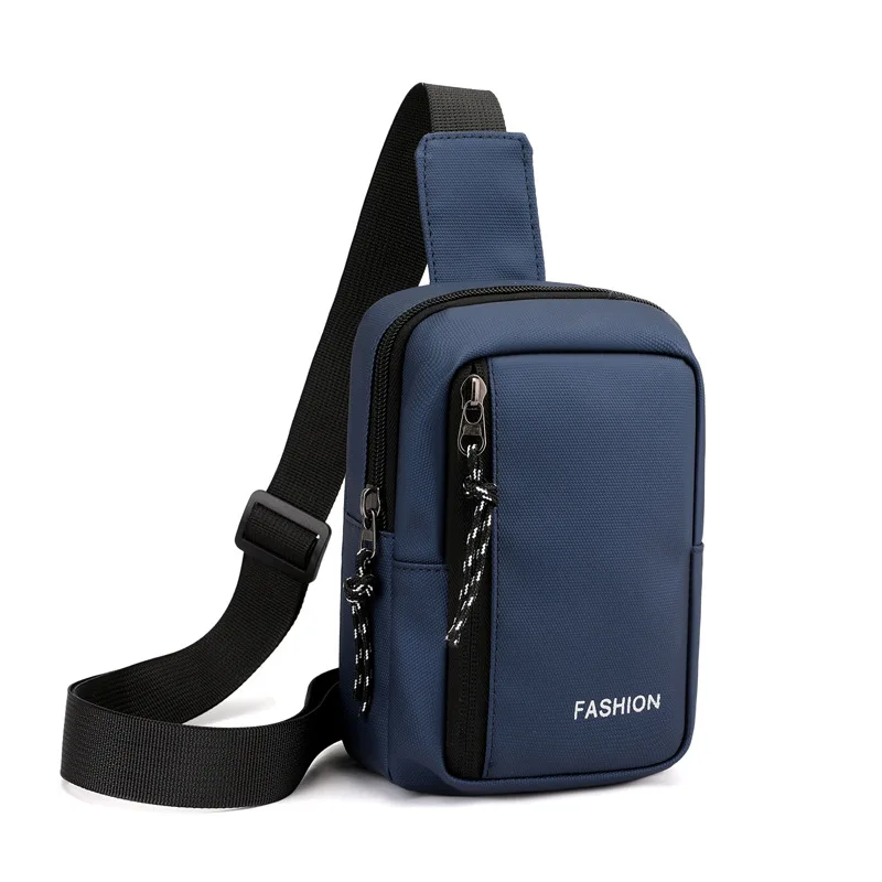 Men Oxford Chest Bags Casual Mini Crossbody Bag Small Men's Shoulder Bag Men Diagonal Small Backpack Messenger Phone Waist Pack