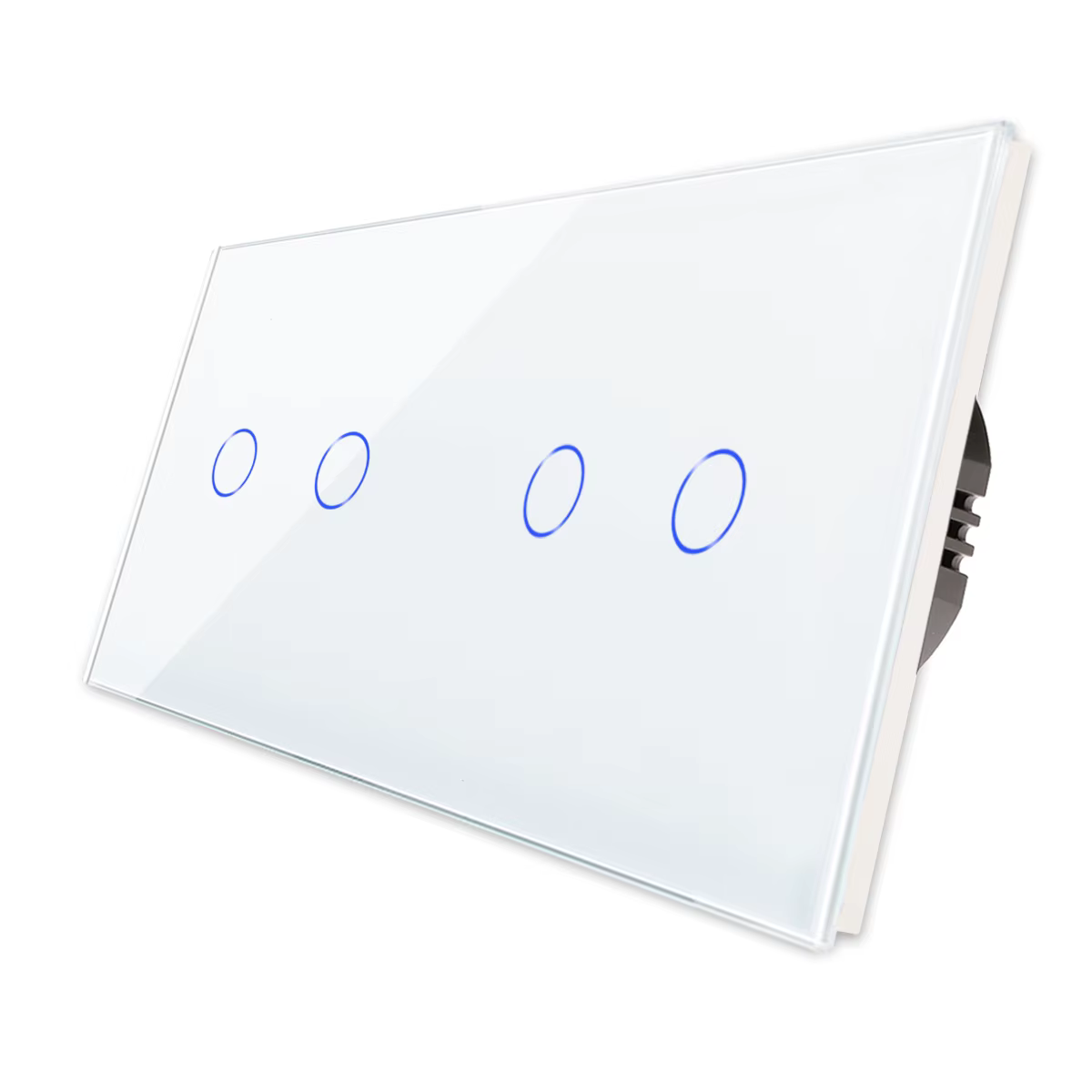 Bingoelec 4Gang 1way Wifi Control Light Sensor Switch Wall  Touch Switch Crystal Class Panel Fashion Smart Switch Work With Tuya