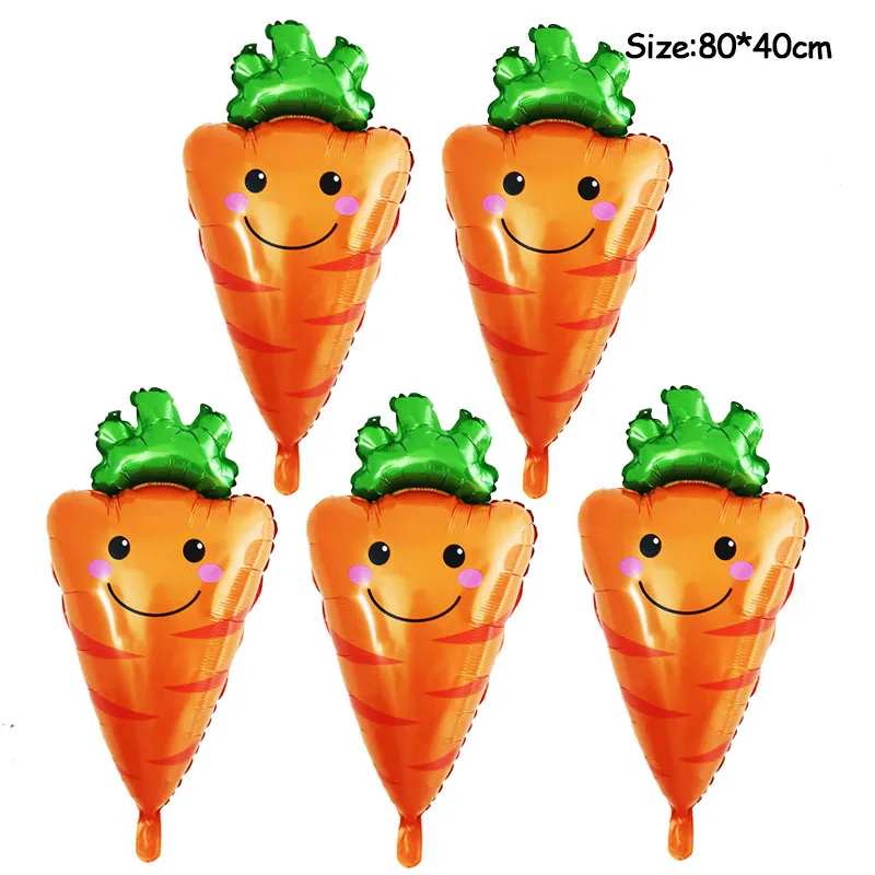 5pcs Carrot balloon