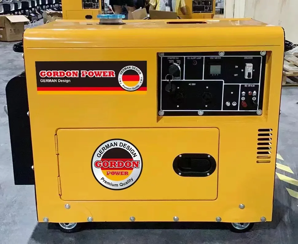 Mobile 5kw 5.5kw  7KW 7.5KW 8.5 kva super  silent water cooled  welding machine  portable 3 phase 5.5kw diesel generator sets
