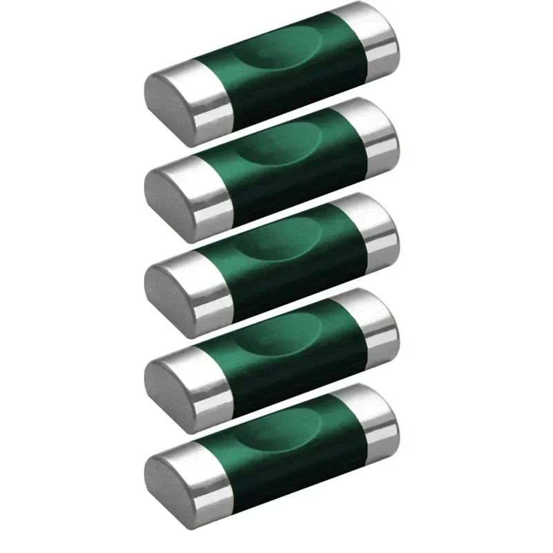 5pcs Green silver