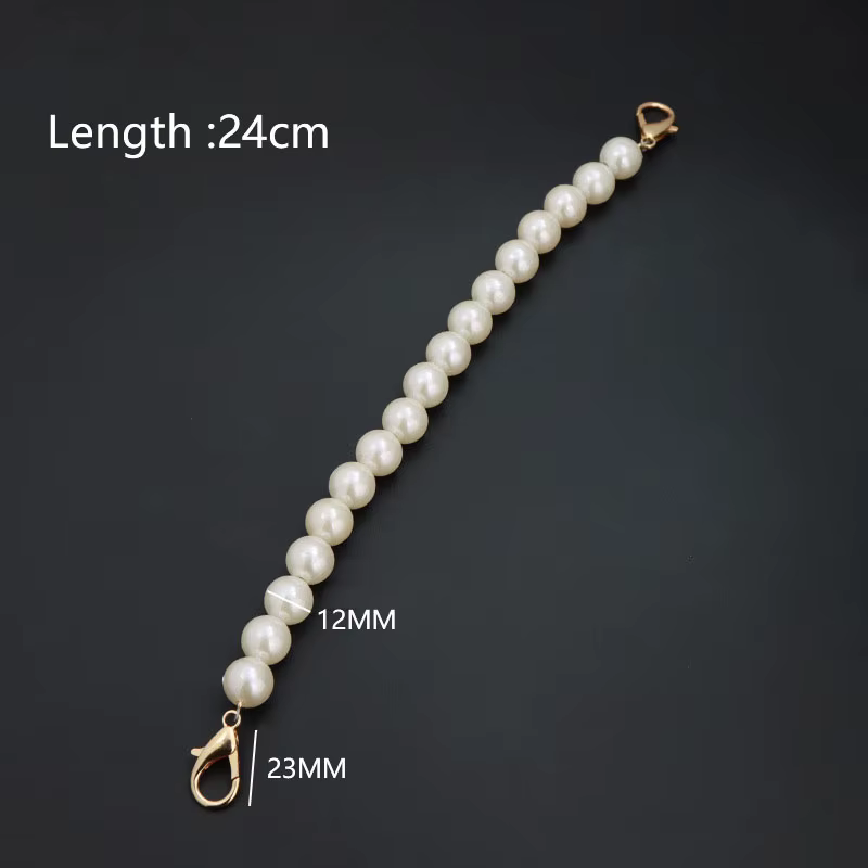 Imitate Pearl Strap for Bags Handbag Accessories Purse Belt Handles Cute Bead Chain Tote Women Purse DIY Replacement Strap Chain