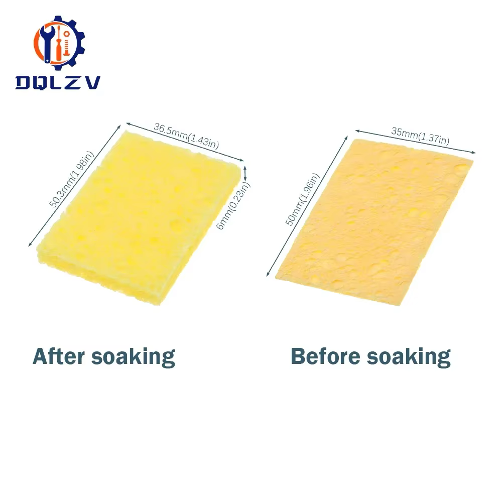 5PCS High Quality High-temperature Resistant Sponge Electric Soldering Iron Sponge Head Cleaning Sponge Pad