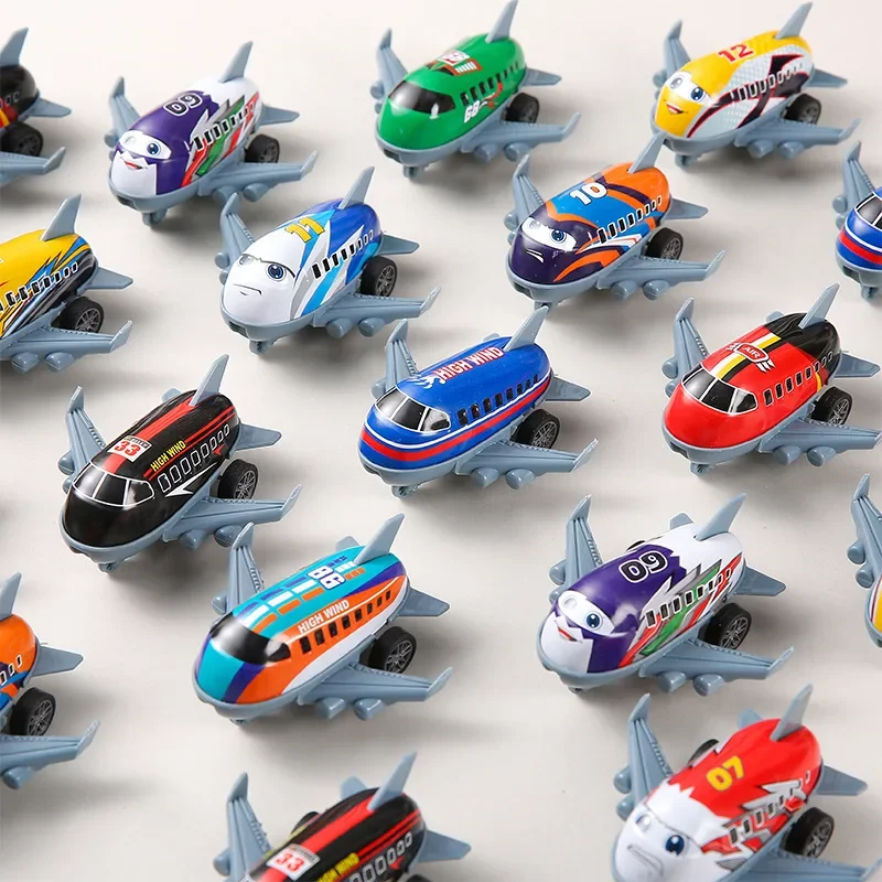 1pc Mini Tiny Alloy Aircraft Model Toys Pull Back Iron Sheet Body Airplane Collection Decorations Plane Toys for Kids Boys Gifts