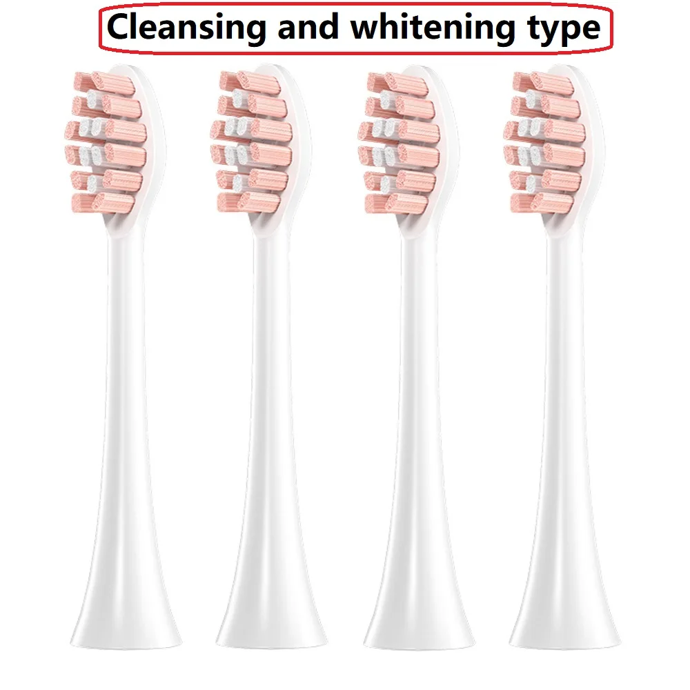 4 Pcs Replacement Brush Heads For FLYCO FT7105/FT7106/FT7108/FT7205 Electric Toothbrush Head Vacuum Packaging With Dust Cover