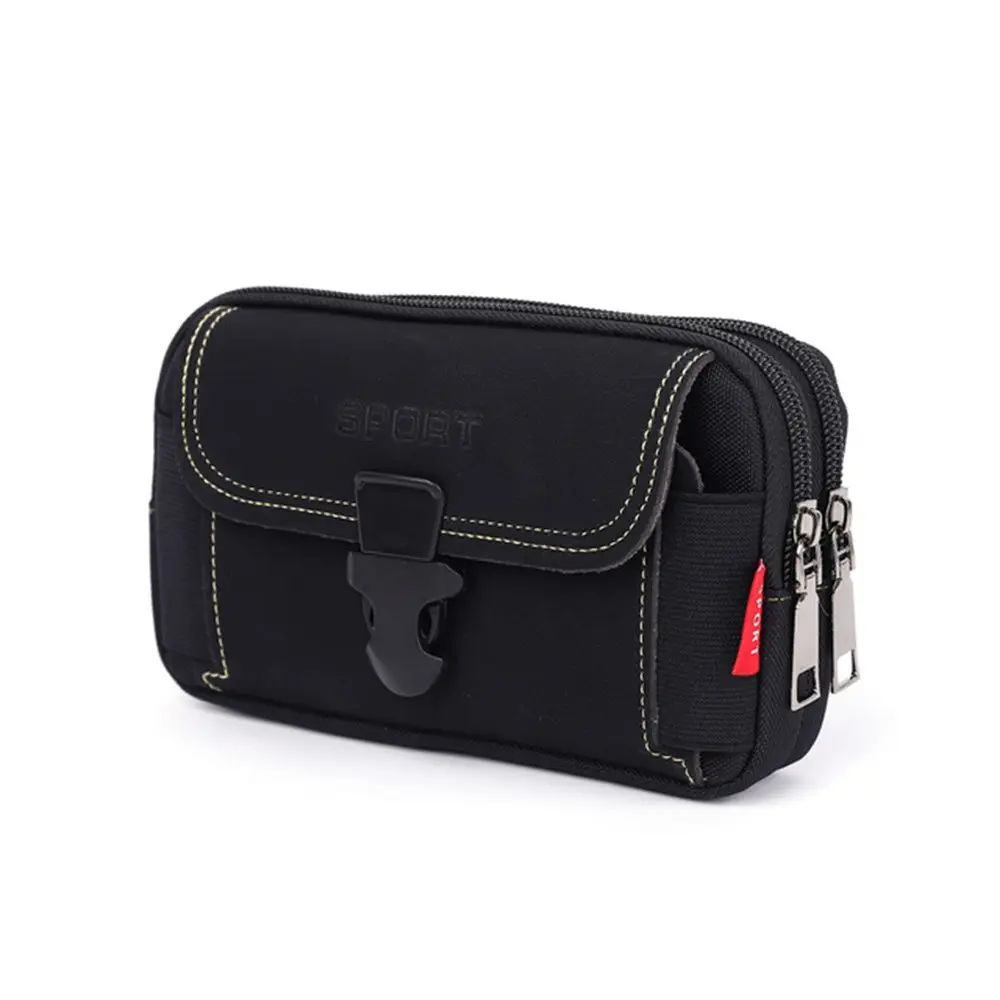 Men Oxford Wallet Phone Cover Pocke Pouch Phone Bag Belt Pouch Waist Bag Phone Holder Fanny Bags