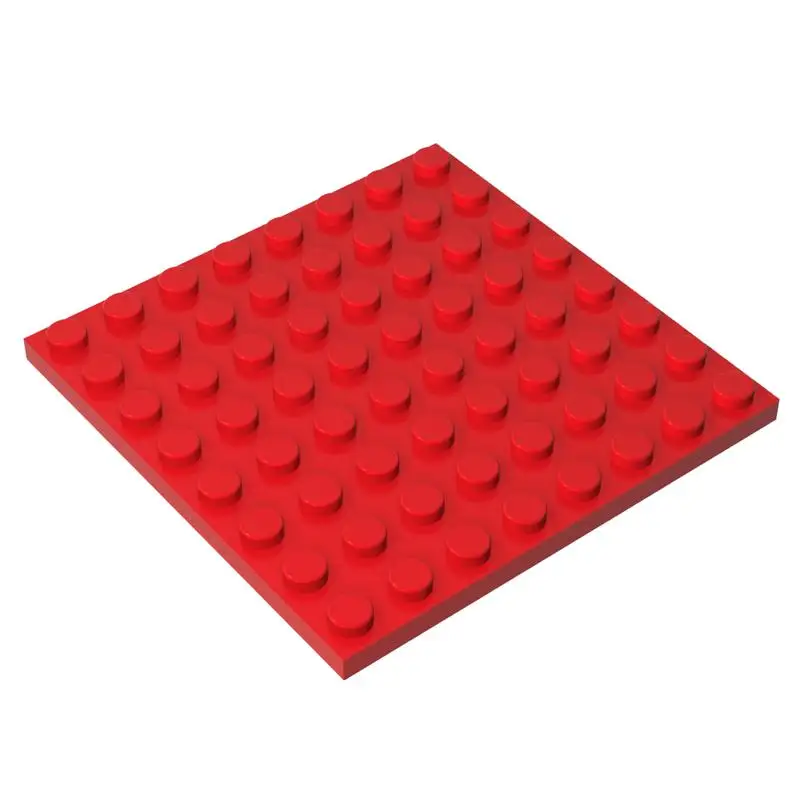 Gobricks MOC Plate 8 x 8 Parts Brick Compatible with 41539 Children Toys Freedom Building Blocks Assembles Technical Gift Adult