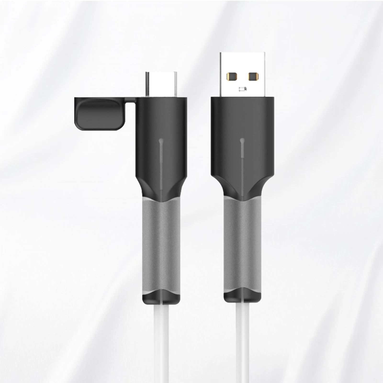 Black USB A to C