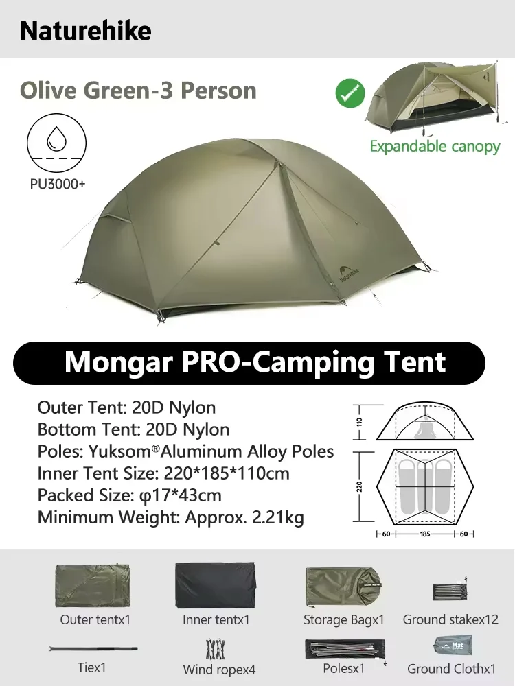 PRO 3P Olive green