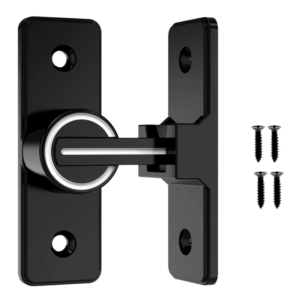 1/3 Pcs Door Lock Guard Latch Bolt 90 Degree Barn Door Lock Zinc Alloy Luminous Sliding Door Latch Lock Privacy Gate Bolt Latch