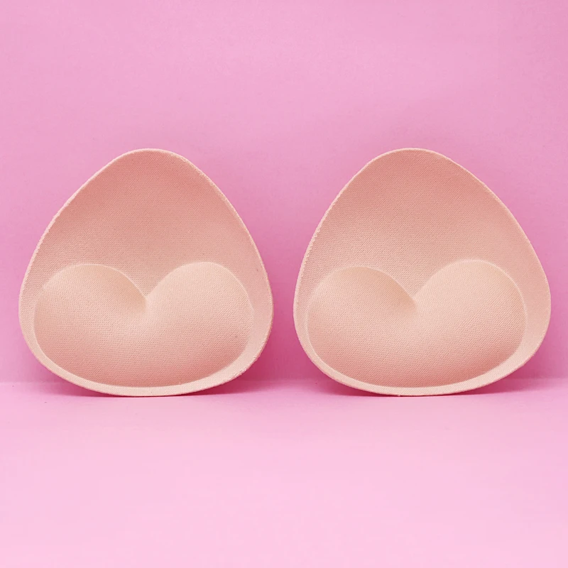 1Pair Sponge Push Up Bra Pads Set for Women Invisible Insert Swimsuit Bikini Breast Enhancers Chest Cup Pads Accessories