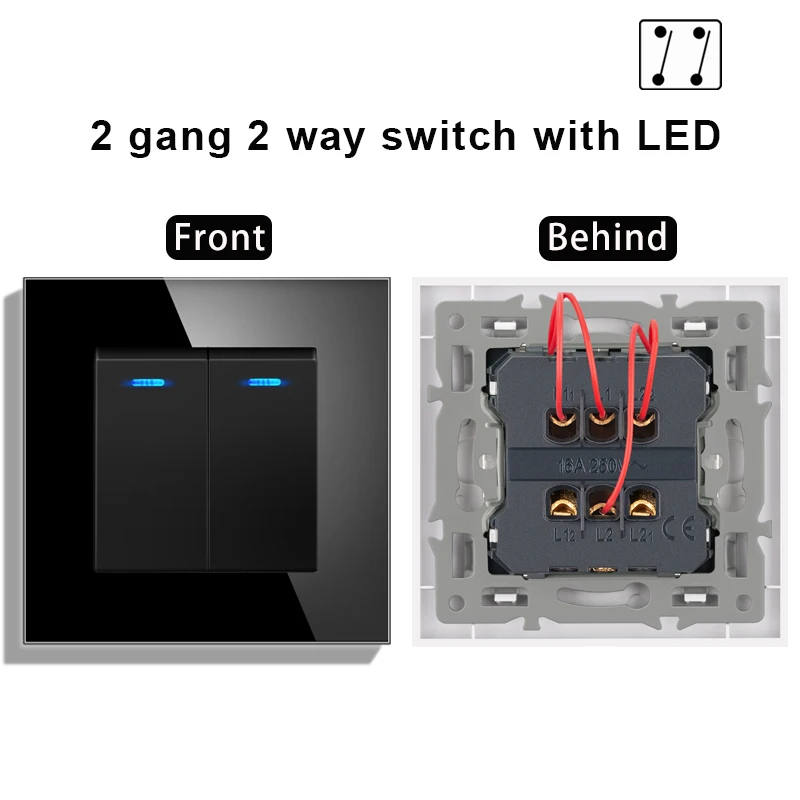 2 gang 2 way LED