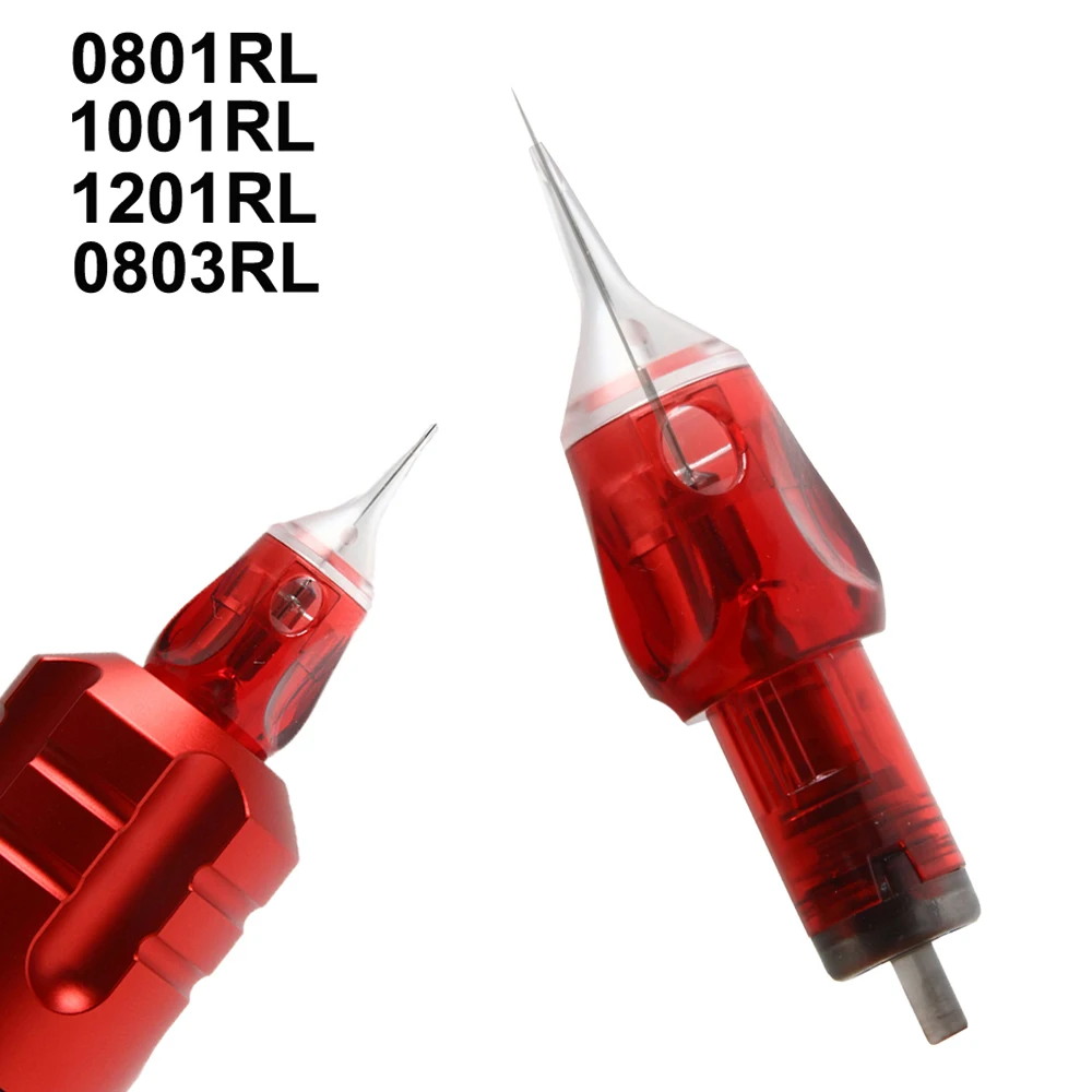 10PCS/BOX Agujas Para Tatuar 0801 1201 Round Liner Disposable Tattoo Cartridge Needles For Makeup Tattoo Machine Accessories