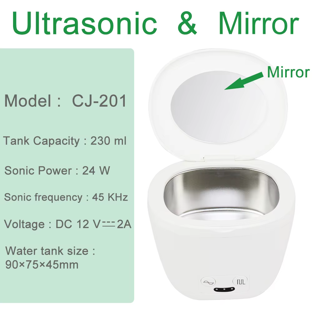 Ultrasonic Cleaner for Denture Tooth Jewlery Watch Teeth Ultra Sonic Retainer Cleaner Ultrasonic Bath UV Tina Ultrasonica Dental