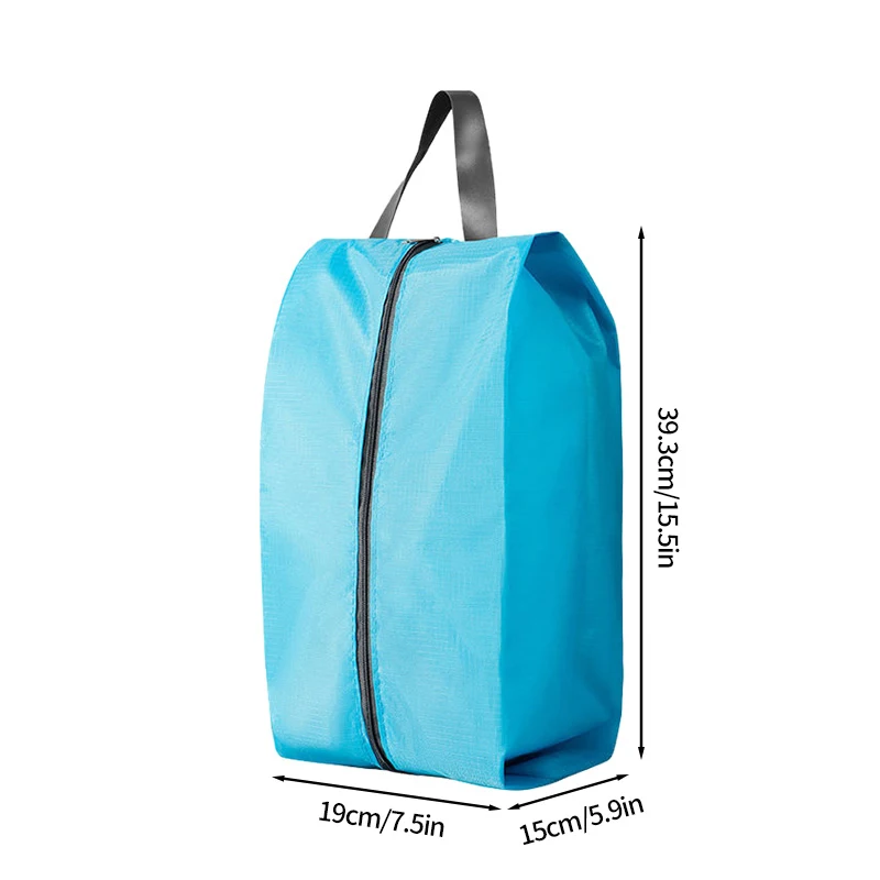 Oxford Shoe Storage Bag Waterproof Dustproof Nylon Zipper Shoes Organizer Men Women Travel Home Foldable Sundries Storage Bag