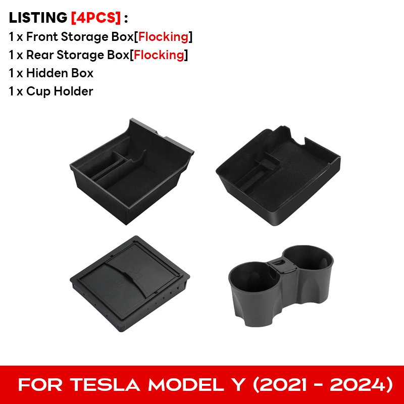 4 Pcs Flocking