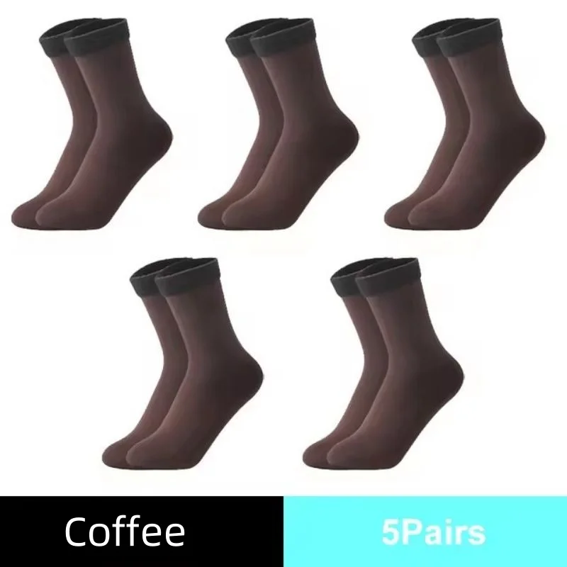 1/5/10 Pairs Men Women Winter Thicken Warm Short Socks Thermal Cashmere Wool Socks Nylon Snow Velvet Boots Home Floor