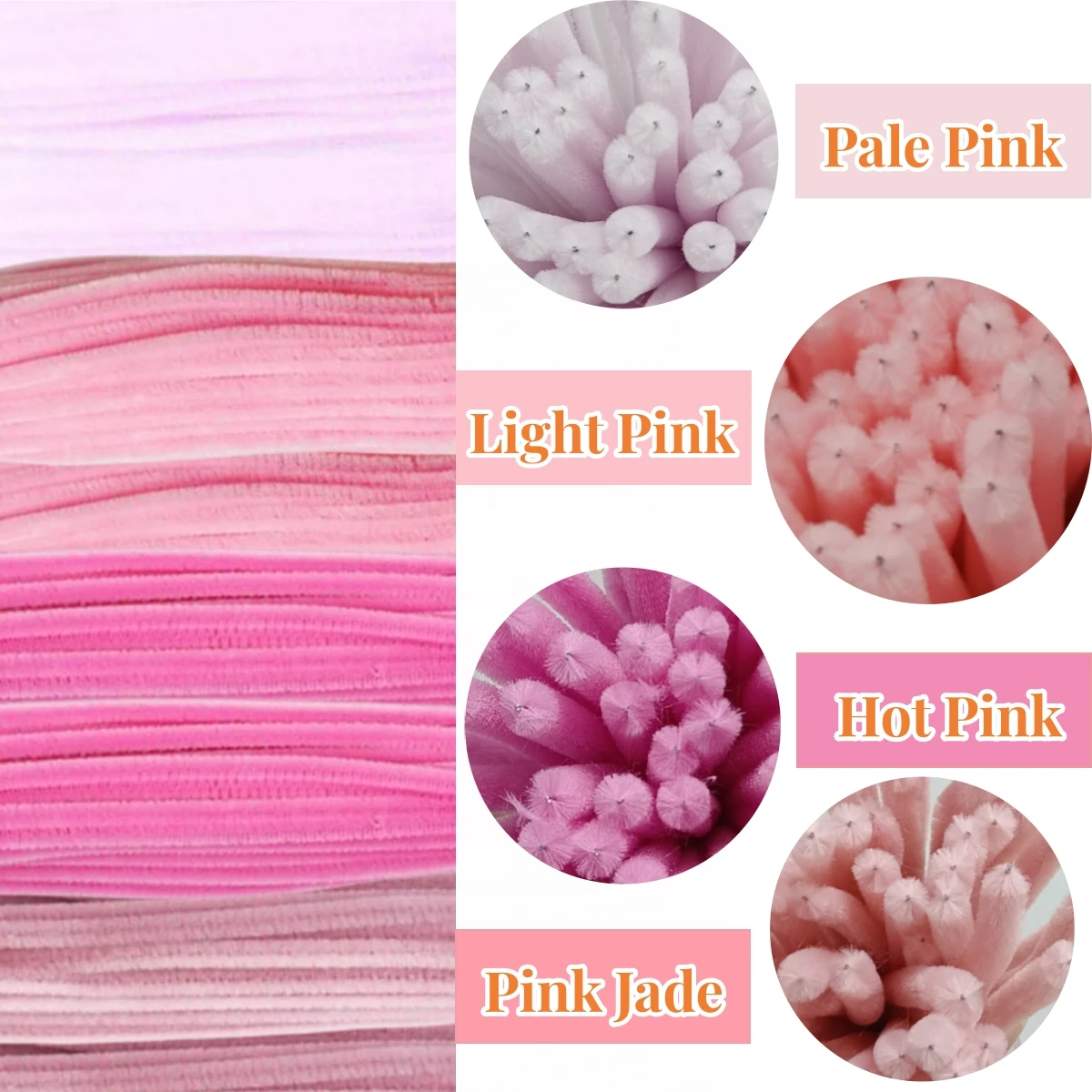 Mixed pink-200pcs